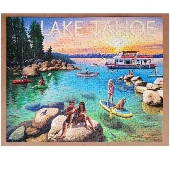 Boardwalk Puzzle Company LAKE TAHOE Jigsaw Puzzle 500 pieces - Picture 2 of 9
